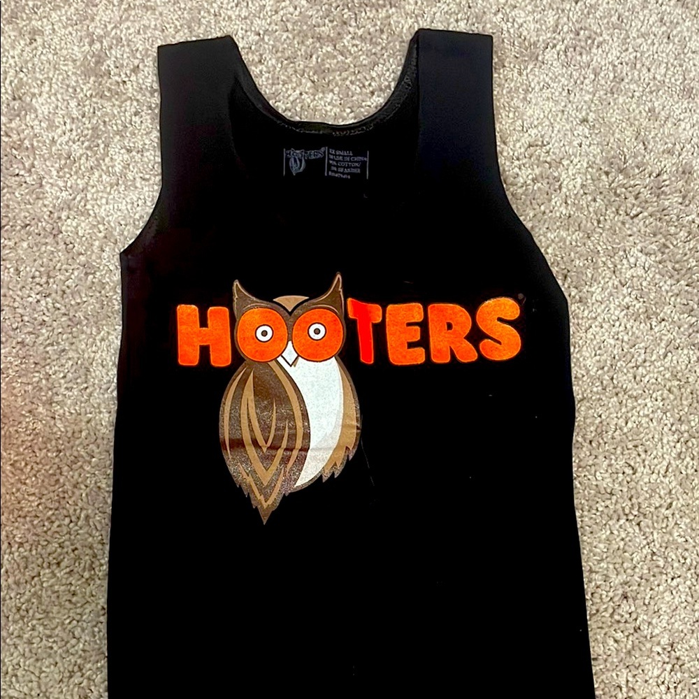 Hooters Black Tank Top with Logo
